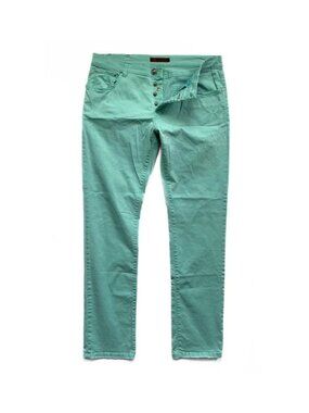 Beautiful Isaia Napoli Mens Kurabo Japanese Denim in Turqoise Italy $700 40W
